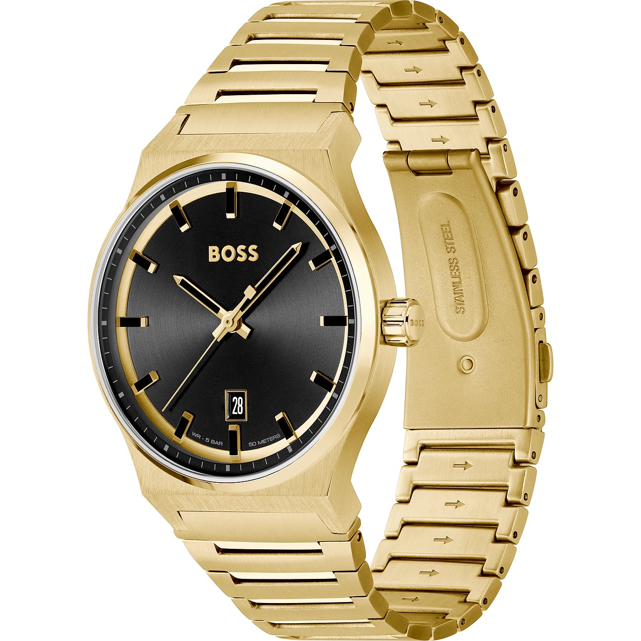 Boss Herrenuhr Candor - Gold – Bild 2
